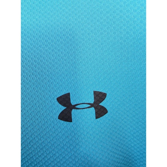 Under Armour Mens Performance Polo Shirt Medium Golf Athletic Teal /A211 - Picture 4 of 7